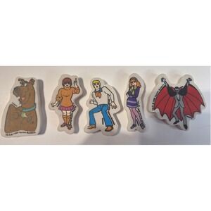 Vtg 1998 Scooby-Doo Hanna-Barbera Erasers Set of 5 Mystery Inc Vampire Taiwan